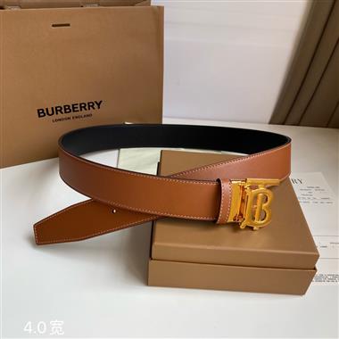 BURBERRY   2024新款時尚皮帶  4.0CM