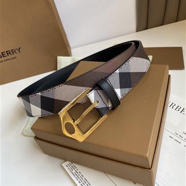 BURBERRY   2024新款時尚皮帶  3.5CM