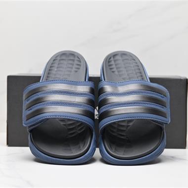 Adidas Duramo SL Slide三條杠 夏季休閑潮流沙灘拖鞋