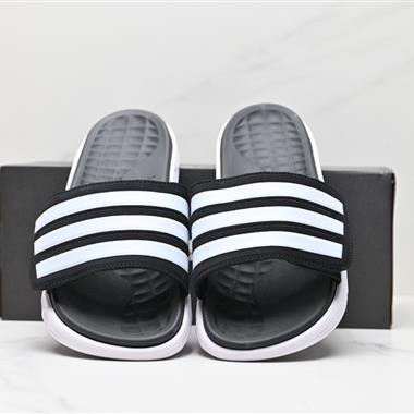 Adidas Duramo SL Slide三條杠 夏季休閑潮流沙灘拖鞋