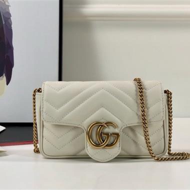 GUCCI   2024新款女生時尚休閒包 尺寸：16.5*10*4.5CM