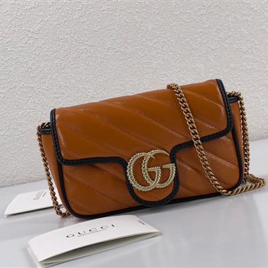 GUCCI   2024新款女生時尚休閒包 尺寸：16.5*10*4.5CM