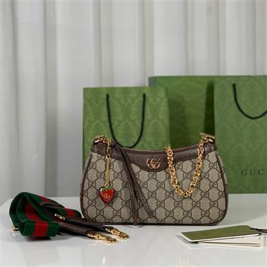 GUCCI   2024新款女生時尚休閒包 尺寸：25*15.5*6CM