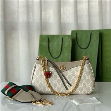 GUCCI   2024新款女生時尚休閒包 尺寸：25*15.5*6CM