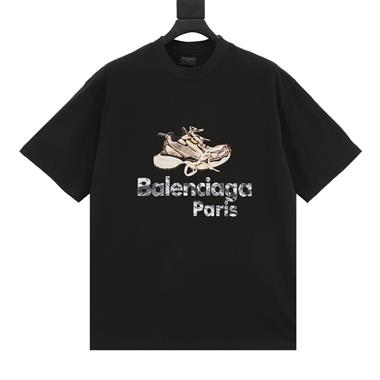Balenciaga   2024夏季新款短袖T恤  尺寸偏大