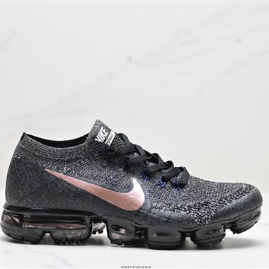 Nike Air Vapormax Flyknit 1.0」Triple Black「初代全掌大氣墊飛織低幫百搭休閑運動慢跑鞋