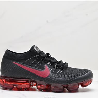 Nike Air Vapormax Flyknit 1.0」Triple Black「初代全掌大氣墊飛織低幫百搭休閑運動慢跑鞋