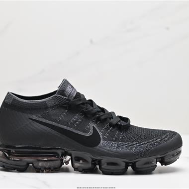 Nike Air Vapormax Flyknit 1.0」Triple Black「初代全掌大氣墊飛織低幫百搭休閑運動慢跑鞋