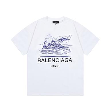Balenciaga   2024夏季新款短袖T恤  歐版尺寸偏大