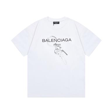 Balenciaga   2024夏季新款短袖T恤  歐版尺寸偏大