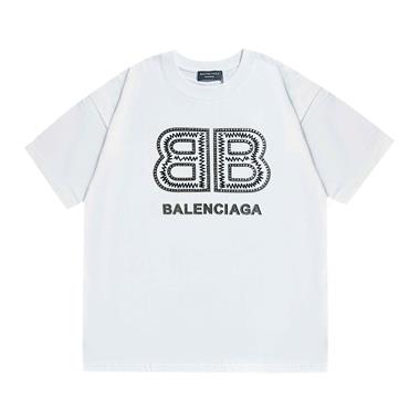 Balenciaga   2024夏季新款短袖T恤  歐版尺寸偏大