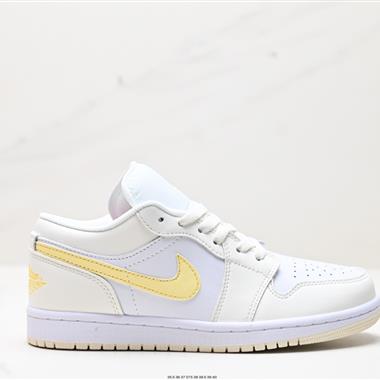 Nike Air Jordan 1 Retro Low GS”White Pink Yellow Volt“AJ1