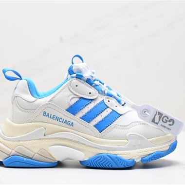Adidas x Balenciaga Triple S Clear Sole Sneaker」Sky Blue/White」