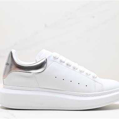 Alexander McQueen Sole Leather Sneakers低幫時裝厚底休閑運動小白鞋