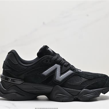 New Balance 9060"Triple Black"系列復古百搭老爹風休閑運動跑步鞋