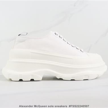 Alexander McQueen sole sneakers低幫時裝厚底休閑鞋