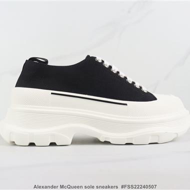 Alexander McQueen sole sneakers低幫時裝厚底休閑鞋