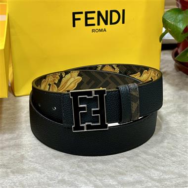 FENDI   2024新款時尚皮帶  4.0CM