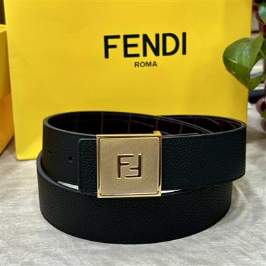 FENDI   2024新款時尚皮帶  4.0CM