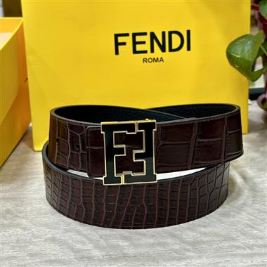 FENDI   2024新款時尚皮帶  4.0CM