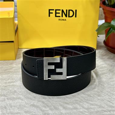 FENDI   2024新款時尚皮帶  4.0CM