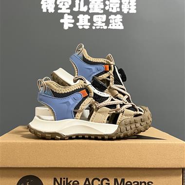 NIKE 輪胎鎖扣鏤空兒童涼鞋