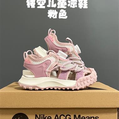 NIKE 輪胎鎖扣鏤空兒童涼鞋