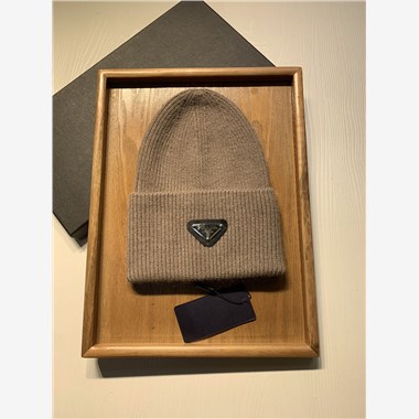 PRADA  2024秋冬新款時尚毛線帽子