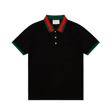 GUCCI   2025春季新款短袖POLO衫 