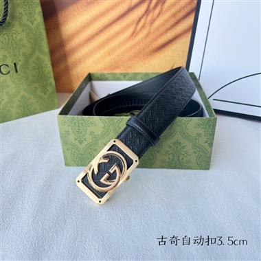 GUCCI   2025新款時尚皮帶  3.5CM