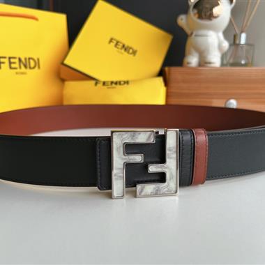 FENDI   2025新款時尚皮帶   4.0CM