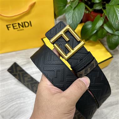 FENDI   2025新款時尚皮帶   4.0CM