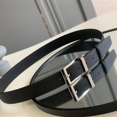 PRADA   2025新款時尚皮帶   3.4CM