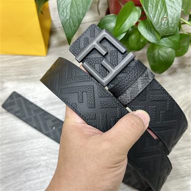 FENDI   2025新款時尚皮帶   4.0CM