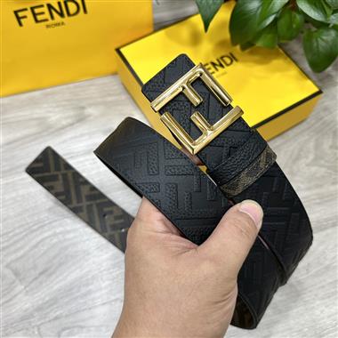 FENDI   2025新款時尚皮帶   4.0CM
