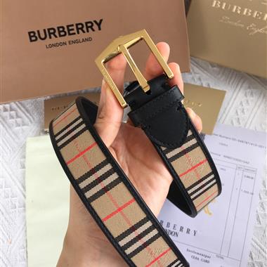 BURBERRY   2025新款時尚皮帶   3.5CM