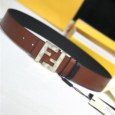 FENDI   2025新款時尚皮帶   3.8CM