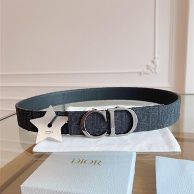 DIOR   2025新款時尚皮帶   3.5CM