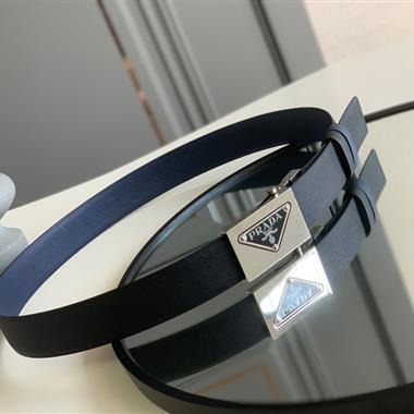 PRADA   2025新款時尚皮帶   3.4CM