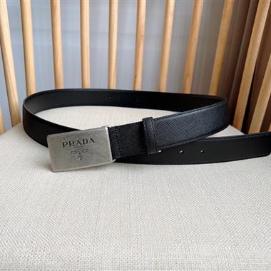 PRADA   2025新款時尚皮帶   3.5CM
