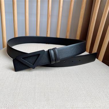 PRADA   2025新款時尚皮帶   3.5CM