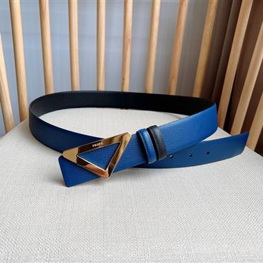PRADA   2025新款時尚皮帶   3.5CM