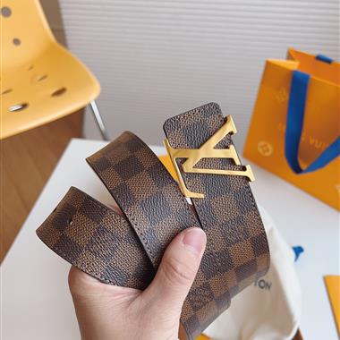 LOUIS VUITTON   2025新款時尚皮帶   4.0CM