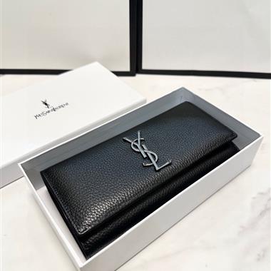 YSL   2025新款時尚皮夾 尺寸：19x10CM