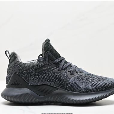 Adidas Alphabounce 阿爾法高彈馬牌鯊魚鰓紋大底休閑運動慢跑鞋 