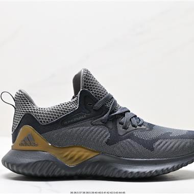 Adidas Alphabounce 阿爾法高彈馬牌鯊魚鰓紋大底休閑運動慢跑鞋 