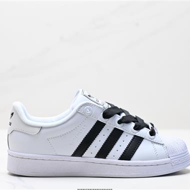 Adidas三葉草 Originals Superstar貝殼頭系列低幫經典百搭休閑運動板鞋