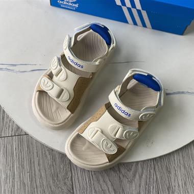 ADIDAS 三葉草包頭車邊旋轉紐扣包腳趾童鞋