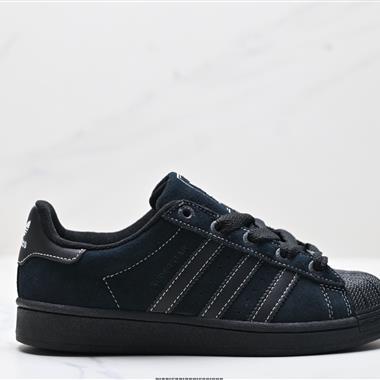Adidas三葉草 Originals Superstar貝殼頭系列低幫經典百搭休閑運動板鞋