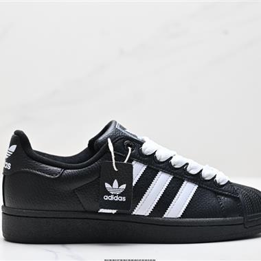 Adidas三葉草 Originals Superstar」Sail/Green/Lace「貝殼頭系列低幫經典百搭休閑運動板鞋